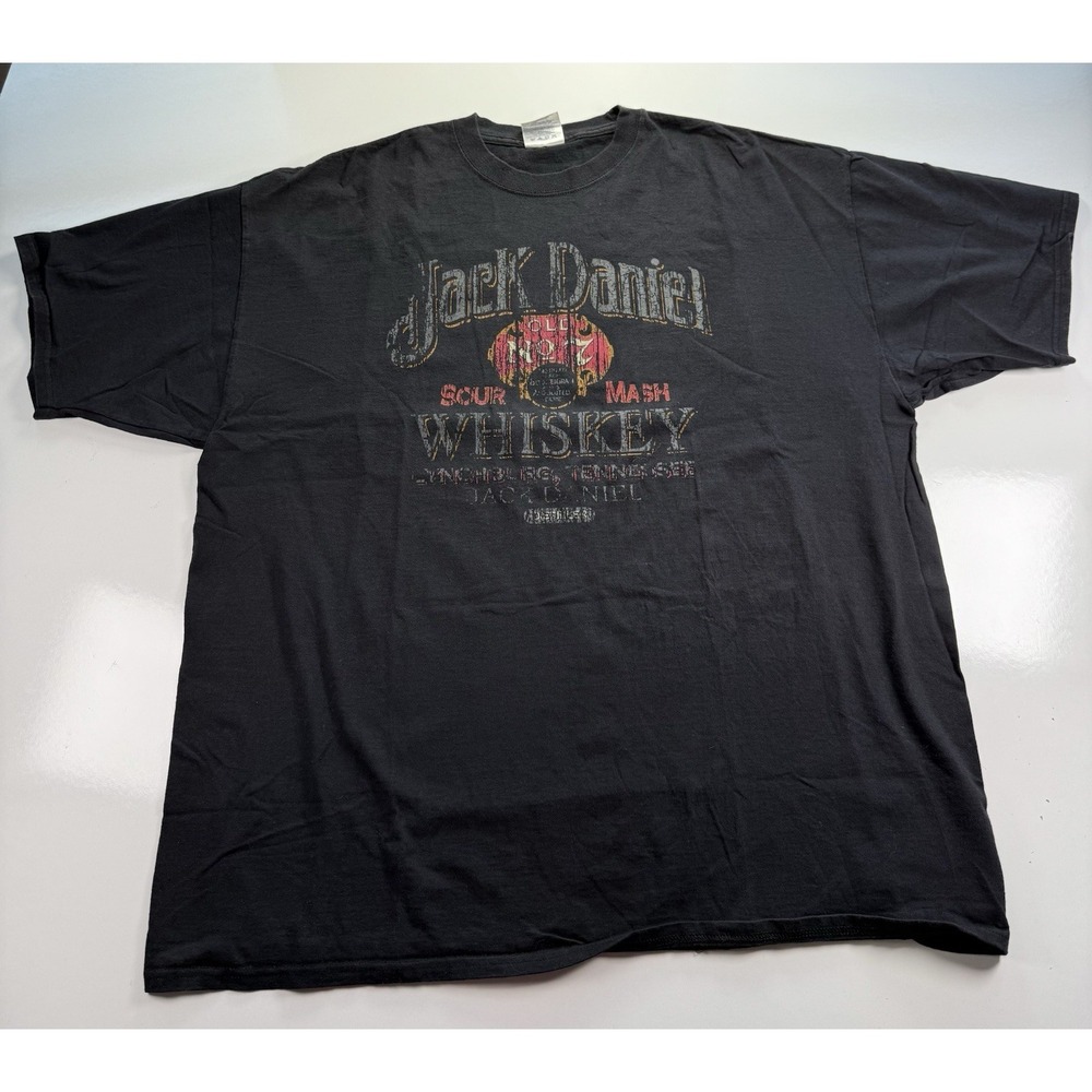 Vintage Jack Daniels Old No. 7  TShirt 2XL Whiskey Short Sleeve Tee Casual